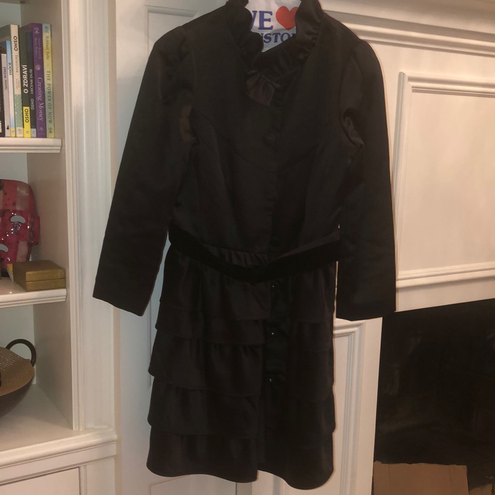 Thread social trench coat.
